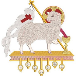 Embroidery Design Lamb 18 Cm