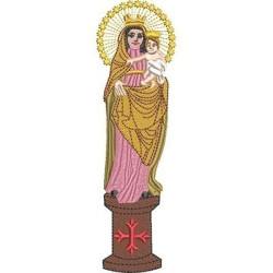 Diseño Para Bordado Nuestra Señora Del Pequeño Pilar 2