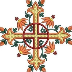 DECORATED CROSS 215