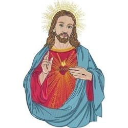 Matriz De Bordado Sagrado Coração De Jesus30 Cm