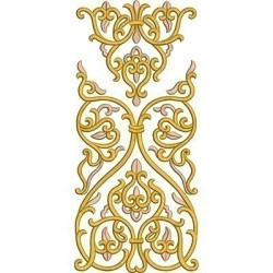 Embroidery Design Golden Arabics 9