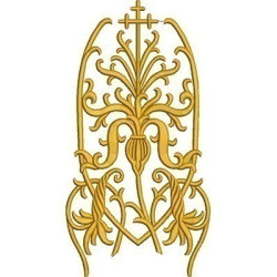 Embroidery Design Voluts 24 Cm 2