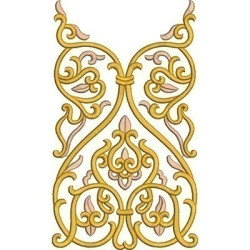 Embroidery Design Golden Arabescics 1
