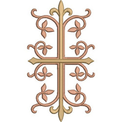 Embroidery Design Decorated Cross 220