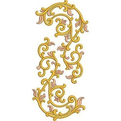 Embroidery Design Golden Arabescics 18