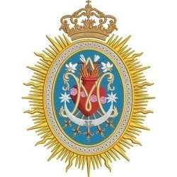 Embroidery Design Mary Mater Misericordiae Medal 2