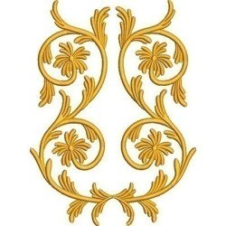 Embroidery Design Golden Arabesques 35