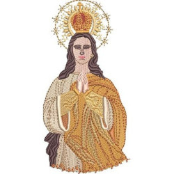 Diseño Para Bordado Nuestra Señora Maria Dos Angeles