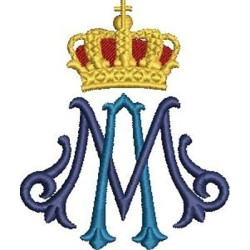 Diseño Para Bordado Mariano 8 Cm