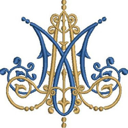 Diseño Para Bordado Mariano 10 Cm 2