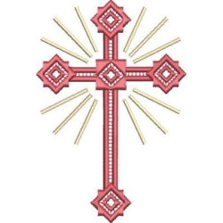 Embroidery Design Decorated Cross 228