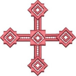 Embroidery Design Decorated Cross 230