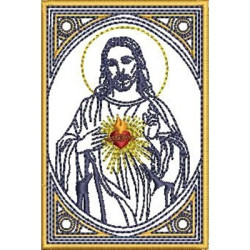 Embroidery Design Sacred Heart Of Jesus Scapular