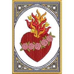 Embroidery Design Scapular Immaculate Heart Of Mary 2