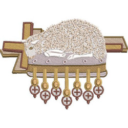 Embroidery Design Lamb Of God 2