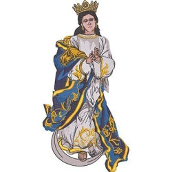 Embroidery Design Our Lady Immaculate Conception 4