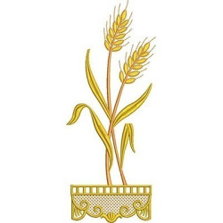 Embroidery Design Arrangement Of Wheat 30 Cm