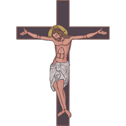 Diseño Para Bordado Jesus ​​​​crucificado 40x55cm