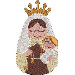 Diseño Para Bordado Nuestra Señora Del Carmo Cute