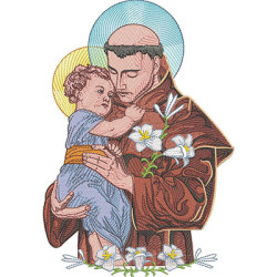 Embroidery Design Saint Anthony 27 Cm