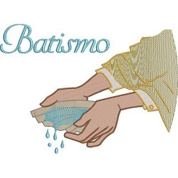 Embroidery Design Baptism 20x27