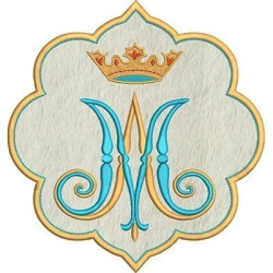 Embroidery Design Mariana Medal 7 Applied
