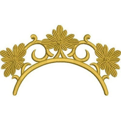 Embroidery Design Crown Splendor