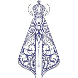 Embroidery Design Our Lady Aparecida Stylized