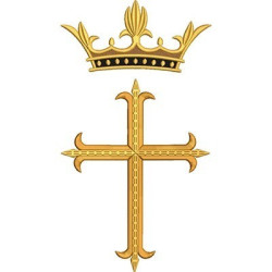 Embroidery Design Big Cross With Crown
