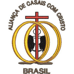 Matriz De Bordado Aliança De Casais Com Cristo