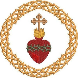 SAGRADO CORAZON CON CORONA DE ESPINAS