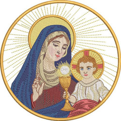 Embroidery Design Our Lady Of The Holy Sacrament