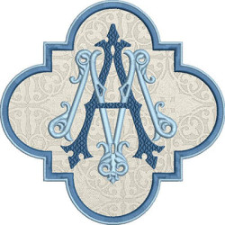 Embroidery Design Applied Marian Frame 4