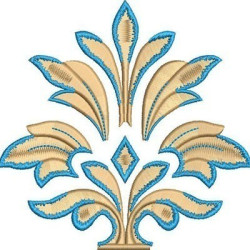 Embroidery Design Voluts 2 Tone 13 Cm