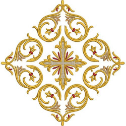 Embroidery Design Decorated Cross 189