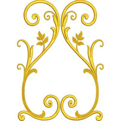 Embroidery Design Golden Arabics 45