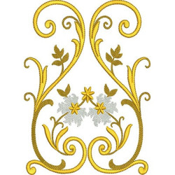 Embroidery Design Golden Arabics 16