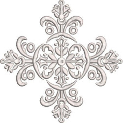 Diseño Para Bordado Cruz Decorada 191