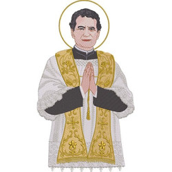 Embroidery Design Don Bosco Bust