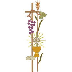 Diseño Para Bordado Hostia Consagrada 50 Cm