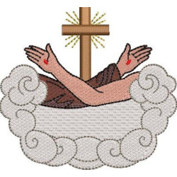 Embroidery Design Franciscan Hug