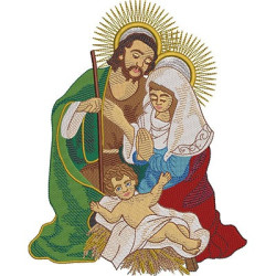 Diseño Para Bordado Familia Del Santo Adviento