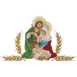 Embroidery Design Holy Advent Family 2