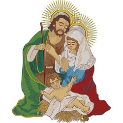 Diseño Para Bordado Familia Del Santo Adviento 3