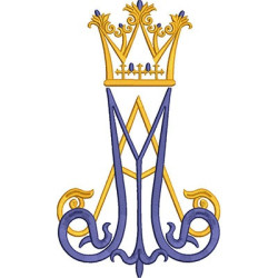 Embroidery Design Mariano With Crown 12