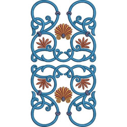 Embroidery Design Arabescics With Shell 5