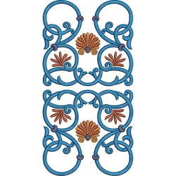 Embroidery Design Arabescics With Shell 5