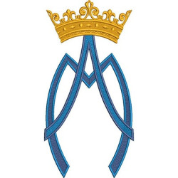 Embroidery Design Mariano With Crown 14