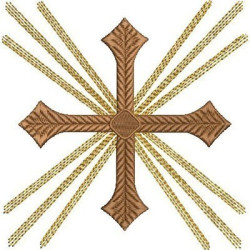Embroidery Design Decorated Cross 233
