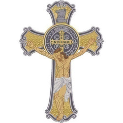 Embroidery Design Cross Of Saint Bento 29 Cm